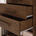 Ver imagem 6 de Guarda Roupa Casal Belga 6 Portas de Bater 3 Gavetas com Cabideiros Nogueira G98 - Gran Belo