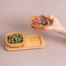 Conjunto Petisqueiras Arredondadas de Bambu 3 Peças Oikos - 4