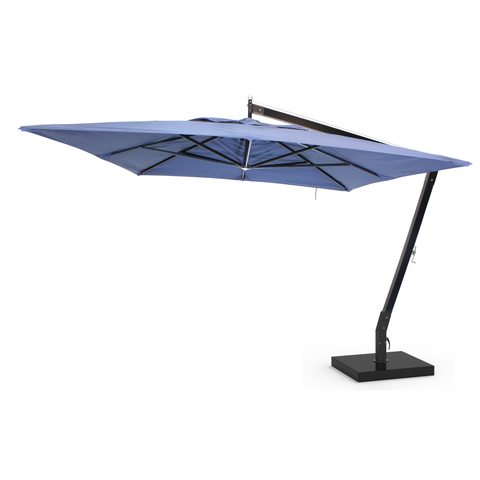 Ombrelone Std Lateral Plus 3.0x3.0 Alumínio 12.0.042 + Inox Cor: Azul Marinho