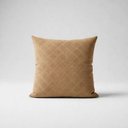 Ver imagem 1 de Almofada Cheia Suede Quadriculado 40 X 40 - Bege