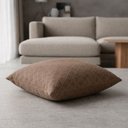 Ver imagem 2 de Almofada Cheia Suede Quadriculado 40 X 40 - Bege