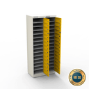 Ver imagem 3 de Armário de Aço Distribuidor 30 Portas - Nk 2415 Nilko Armários Amarelo Cadeado Padrão