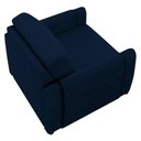 Ver imagem 5 de Conjunto Sofá 3 Lugares 223cm e Poltrona 98cm Amaranto M22 Veludo Azul Marinho - Mpozenato
