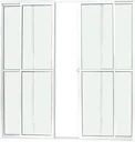 Ver imagem 1 de Porta de Aluminio Sacada 4 Folhas com Trinco Linha Leve:2,10 X 1,50/branco