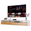 Ver imagem 1 de Rack Suspenso para TV Life 1.36 Nature com Off White - MóveisAqui