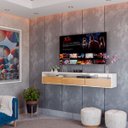 Ver imagem 2 de Rack Suspenso para Tv Life 1.36 Nature com Off White - Móveisaqui