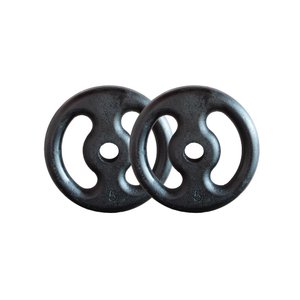 Kit com 2 Anilhas de Ferro Fundido de 5 Kg