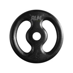 Kit com 2 Anilhas de Ferro Fundido de 5 Kg - 3