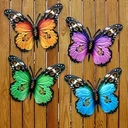 Ver imagem 1 de Borboleta de Metal para Decoração Parede Externo Sala Jardim Varanda:rosa