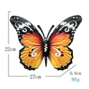 Ver imagem 2 de Borboleta de Metal para Decoração Parede Externo Sala Jardim Varanda:rosa