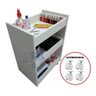 Carrinho Auxiliar Rodinha Manicure Salão Porta Esmalte+Mesinha AJL Kit Multiuso - 4