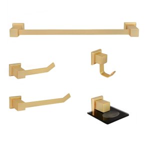Kit de Acessórios para Banheiro 5 Peças Inox OF8009 Ducon Metais