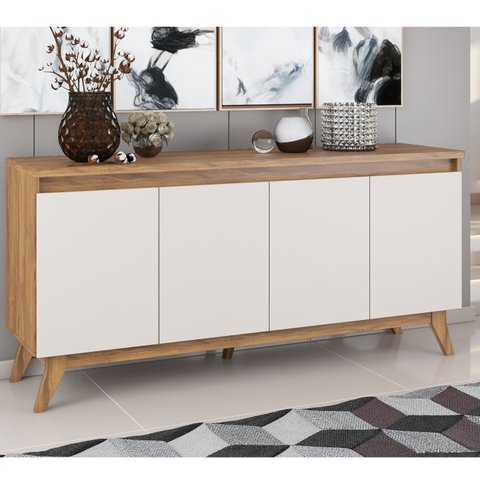 Buffet Aparador 4 Portas Eifel Espresso Móveis