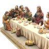 Imagem Santa Ceia Jesus e os Doze Apóstolos Resina 26 Cm - 5