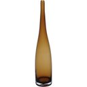 Ver imagem 1 de Vaso Garrafa Decorativo de Vidro Âmbar 41x8x8cm Enfeite Sala Mesa Estante Flores