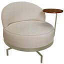 Ver imagem 1 de Poltrona Giratoria Glamour 704 Organica Linho Boucle 3301 Ezz 3301