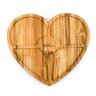 Petisqueira de Coração Madeira com 4 Divisórias 30 Cm Tecawood - 1