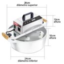 Ver imagem 3 de Misturador Elétrico 4 Litros Bivolt 50/60 HZ PA4 Saro Inox