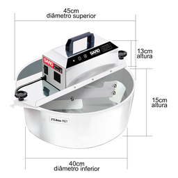 Misturador elétrico 21 litros Bivolt 50/60 HZ PA21 Saro Inox - 3