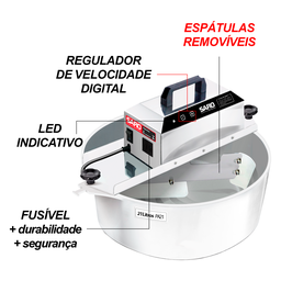 Misturador elétrico 21 litros Bivolt 50/60 HZ PA21 Saro Inox - 2
