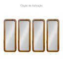 Ver mais imagens de Kit 4 Espelhos Decorativos 65x25cm Retangular Poli