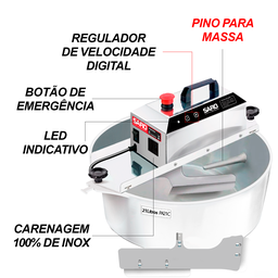 Misturela Cozedeira para Fogão 21 Litros Bivolt 50/60hz Saro Inox - 3