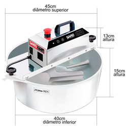 Misturela Cozedeira para Fogão 21 Litros Bivolt 50/60hz Saro Inox - 4