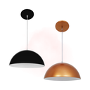 Ver imagem 1 de Kit 2 Luminárias Esfera Lustre Led de Teto Meia Lua 34 Luxo Cor:Mista