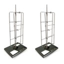 Ver imagem 1 de Kit 2 Grelhas de Chão Profissional para Costela e Porco 360º Giro 25kg