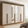 Guarda-roupa Casal Córdoba 6 Portas 6 Gavetas 100% Mdf com Espelho - Panorama Móveis - 1