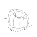 Ver imagem 4 de Poltrona Decorativa Concha Orgânica Boucle Terracota - Montanaris Decor