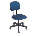 Ver imagem 2 de Cadeira de Escritorio Giratoria por Rodizio sem Regulagem de Altura Azul Popmov Tropical