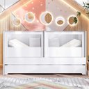Ver imagem 1 de Berço Cama Sol E Mar Gêmeos Divicar Branco Acetinado
