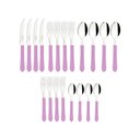 Ver imagem 3 de Faqueiro Talheres Leme Inox 20 Peças Tramontina Cores Cor:Rosa