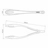 Kit 4 Pegadores Pinças Ability Tramontina 29,8cm Salada Massa Multiuso Nylon Vermelho - 3