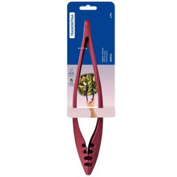 Kit 4 Pegadores Pinças Ability Tramontina 29,8cm Salada Massa Multiuso Nylon Vermelho - 4 Kit 4 Pegadores Pinças Ability Tramontina 29,8cm Salada Massa Multiuso Nylon Vermelho - 4