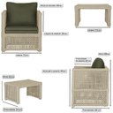 Ver imagem 2 de Mesa e 4 Poltronas Madri Corda Náutica Estofado 13 Trama Rami