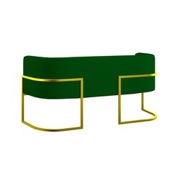 Kit 2 Poltronas + Sofá 2 Lugares Base de Metal Gold Balaqui - 6