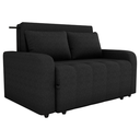 Ver imagem 2 de Sofa Cama 2 Lugares 138 Cm Amora Tecido Pompeia G501 Chumbo Milani Store