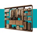 Ver imagem 5 de Closet Modulado 4 Gavetas Alasca Freijó Carraro