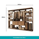 Ver imagem 4 de Closet Modulado 4 Gavetas Alasca Freijó Carraro