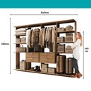 Ver imagem 7 de Closet Modulado 4 Gavetas Alasca Freijó Carraro
