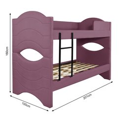 Beliche Multifuncional Star Madeira com Revestimento Tecido Uva Vira Sofá Cama e Cama Solteiro Luxo - 3