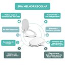 Ver imagem 4 de Tampa Vaso Sanitário Madeira Laqueada Hampton Branco para Bacia Incepa