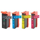 Ver imagem 1 de Kit 4 Cores de Cartucho de Tinta Compatível com Lexmark 100xl 105xl 108xl para S305 Pro-905 S505 Pro