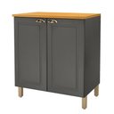 Ver imagem 1 de Armário de Cozinha para Cooktop 80 Cm 2 Portas Chumbo - Indékes