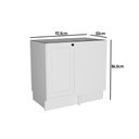 Ver imagem 4 de Balcão de Cozinha Évora Ph 3121 Canto Reto C/ 1 Porta S/ Tampo 92,5cm Branco - Herval