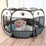 Cercado Extra Grande Tecido Cão Gato Pet Casa Portátil Cinza - 5