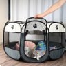 Cercado Extra Grande Tecido Cão Gato Pet Casa Portátil Cinza - 8