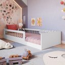 Ver imagem 1 de Cama Montessoriana Solteiro Affetto Branco - Completa Móveis